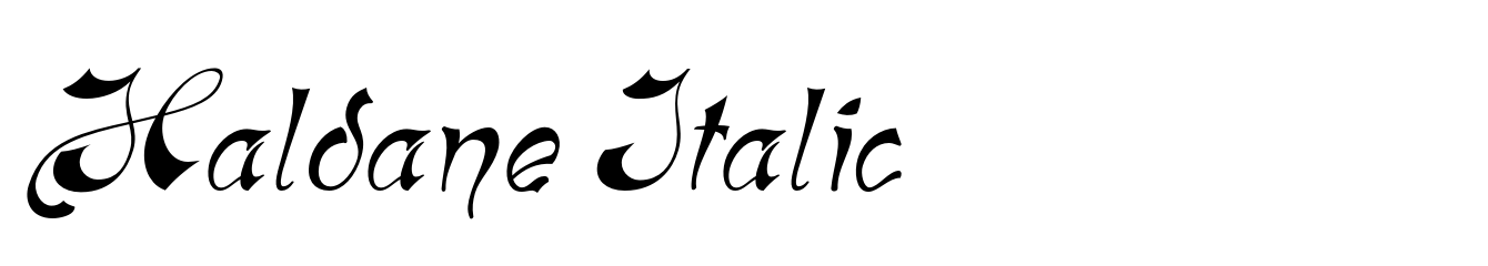 Haldane Italic