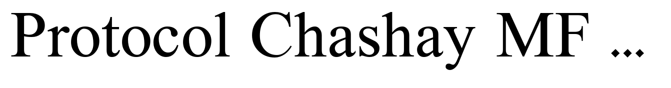 Protocol Chashay MF Bold Italic