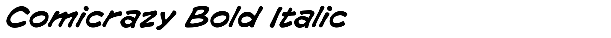 Comicrazy Bold Italic image