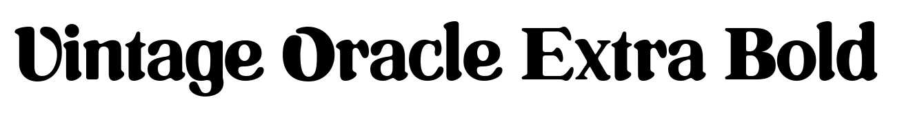 Vintage Oracle Extra Bold