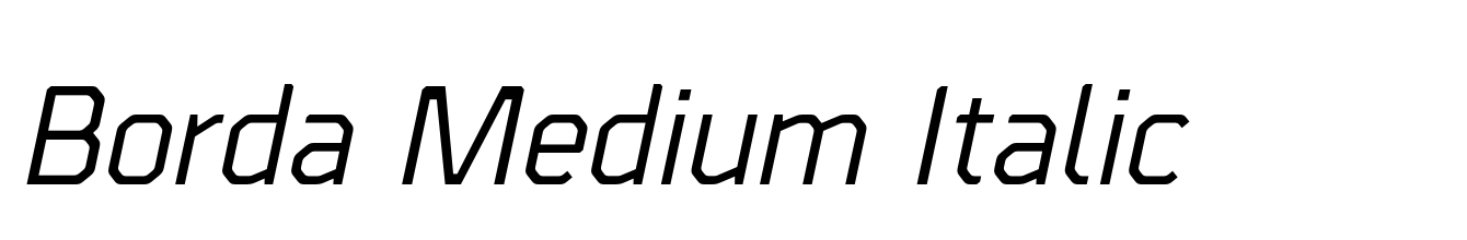 Borda Medium Italic