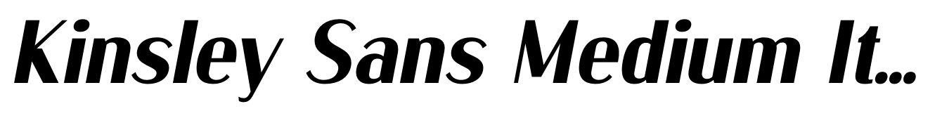 Kinsley Sans Medium Italic