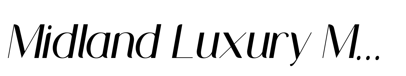 Midland Luxury Medium Italic