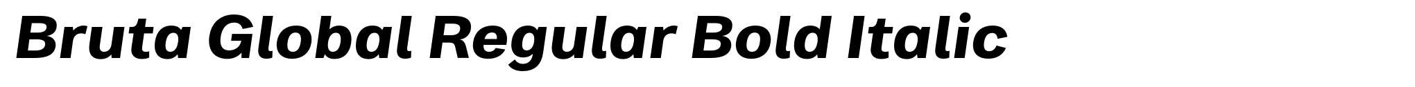 Bruta Global Regular Bold Italic image