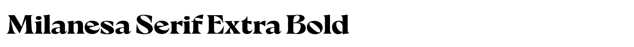 Milanesa Serif Extra Bold image