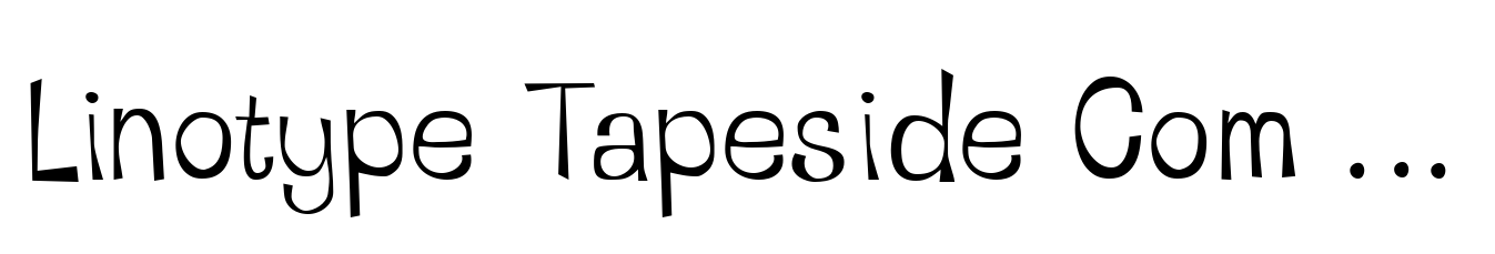Linotype Tapeside Com Regular