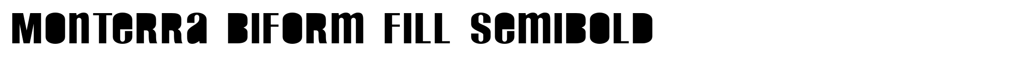 Monterra Biform Fill SemiBold image
