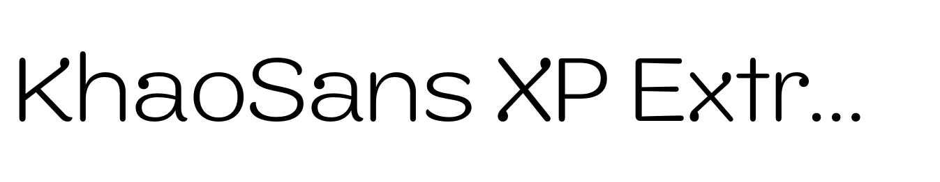 KhaoSans XP ExtraLight