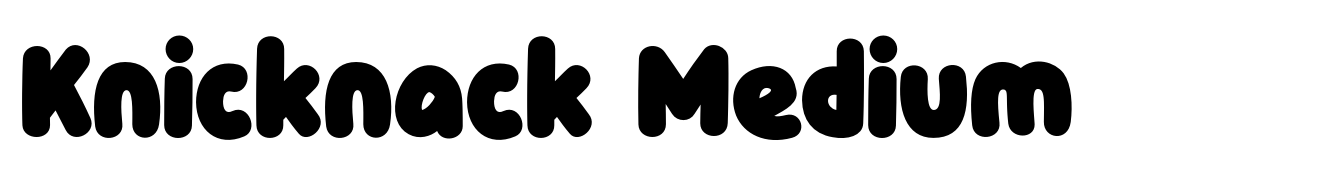 Knicknack Medium Font | Webfont & Desktop | MyFonts