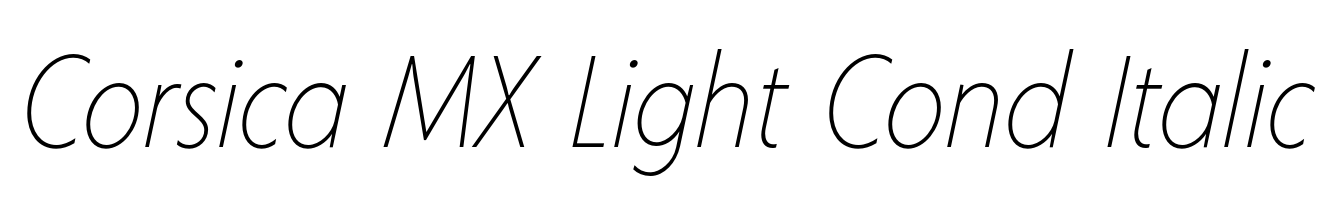 Corsica MX Light Cond Italic