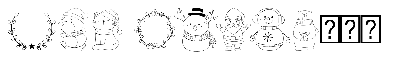 Fox Christmas Doodle