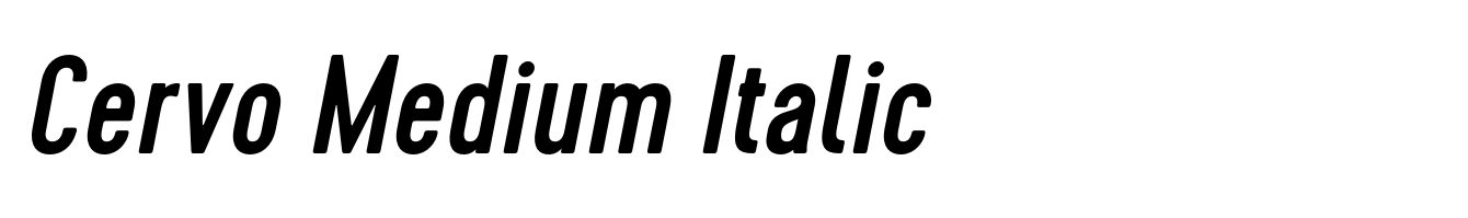 Cervo Medium Italic