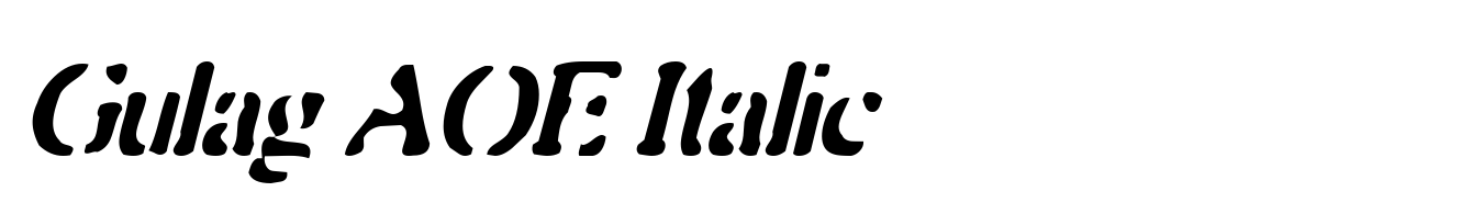 Gulag AOE Italic