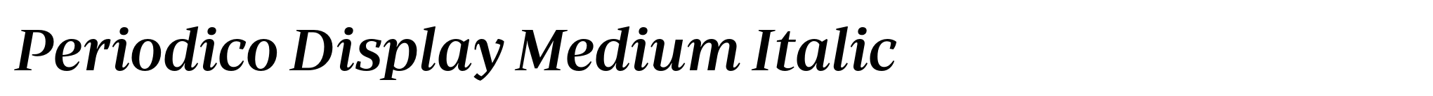 Periodico Display Medium Italic image