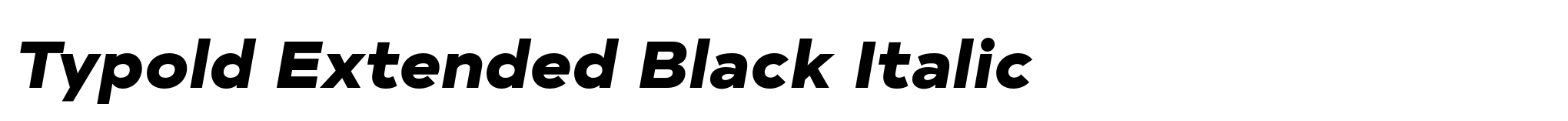 Typold Extended Black Italic image