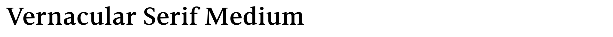 Vernacular Serif Medium image