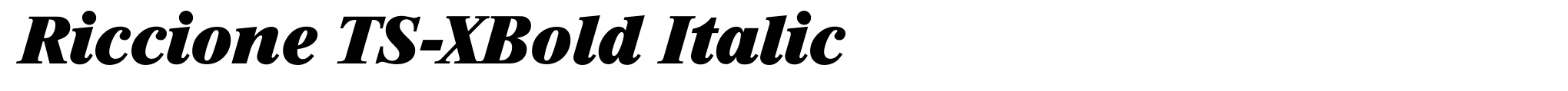 Riccione TS-XBold Italic image