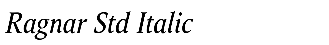 Ragnar Std Italic