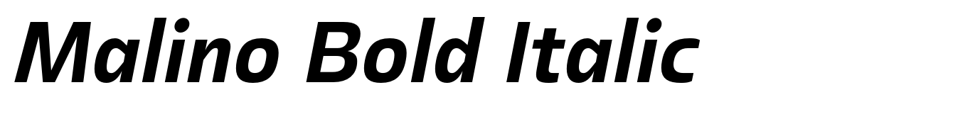 Malino Bold Italic