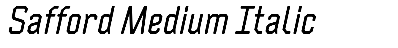 Safford Medium Italic