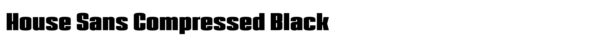 House Sans Compressed Black image