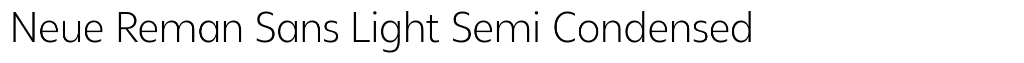 Neue Reman Sans Light Semi Condensed image