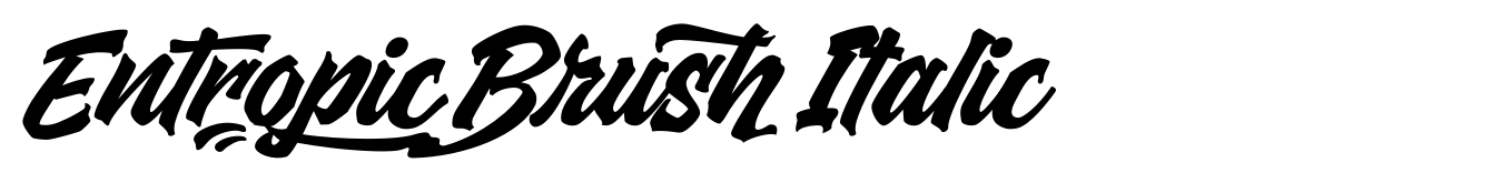 Entropic Brush Italic
