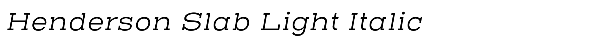 Henderson Slab Light Italic image
