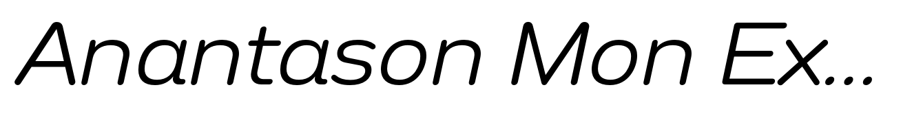 Anantason Mon Expanded Light Italic