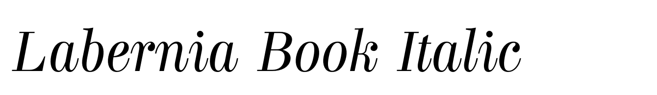 Labernia Book Italic