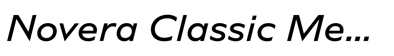 Novera Classic Medium Italic