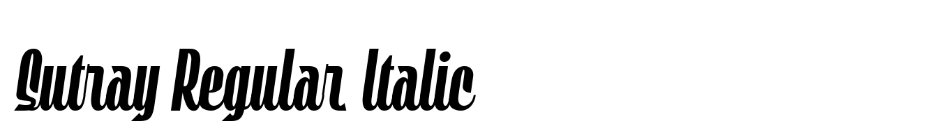 Sutray Regular Italic