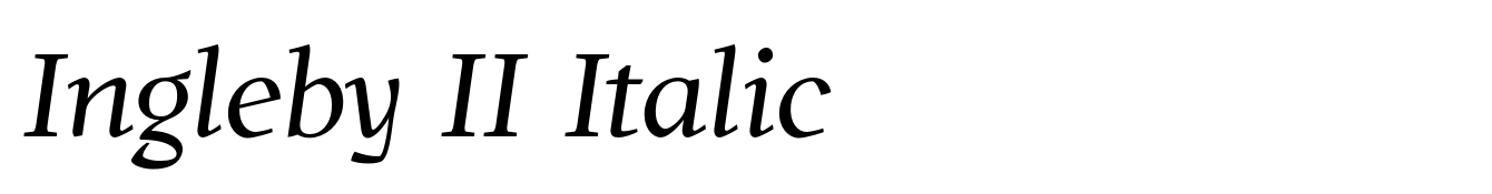 Ingleby II Italic