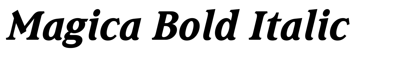 Magica Bold Italic