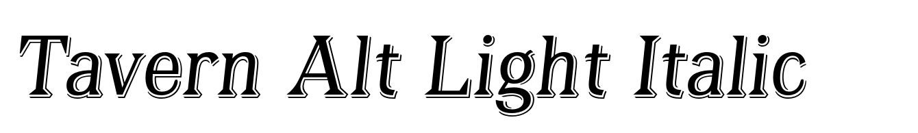 Tavern Alt Light Italic