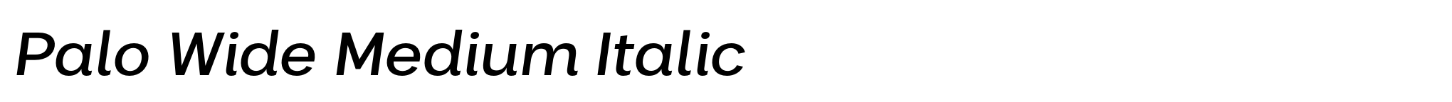 Palo Wide Medium Italic image