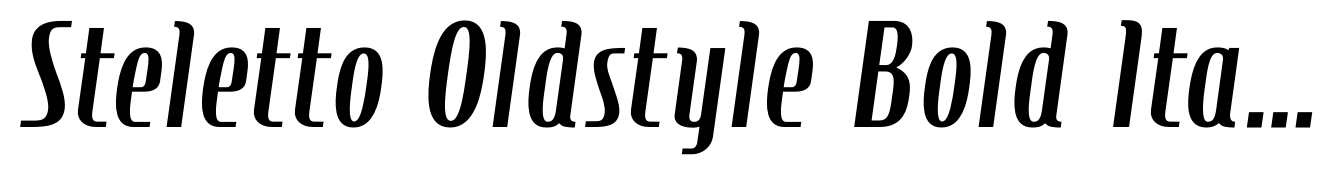 Steletto Oldstyle Bold Italic