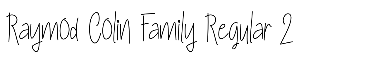Raymod Colin Family Regular 2