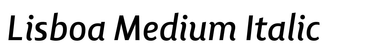 Lisboa Medium Italic