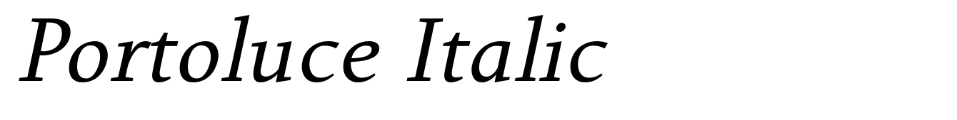 Portoluce Italic