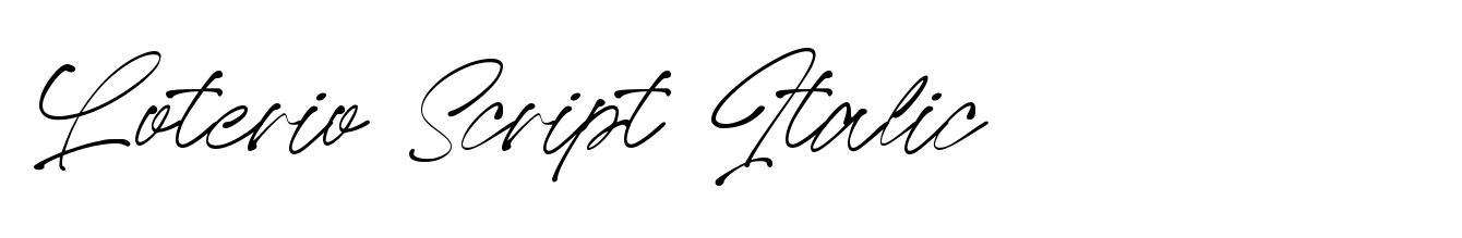 Loterio Script Italic