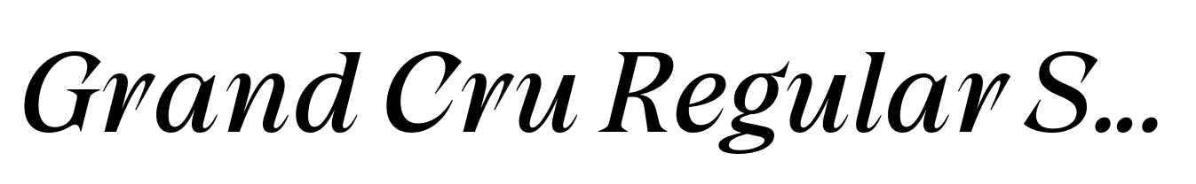 Grand Cru Regular S Italic