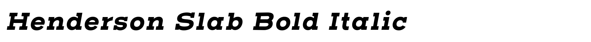 Henderson Slab Bold Italic image