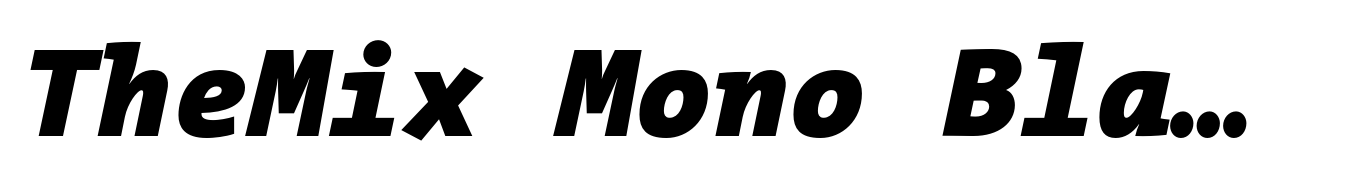 TheMix Mono Black Italic
