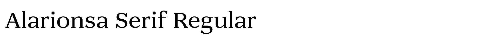 Alarionsa Serif Regular image