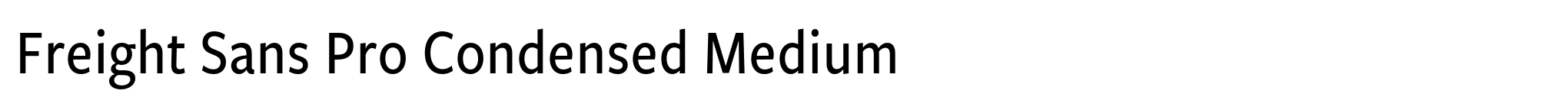 Freight Sans Pro Condensed Medium image