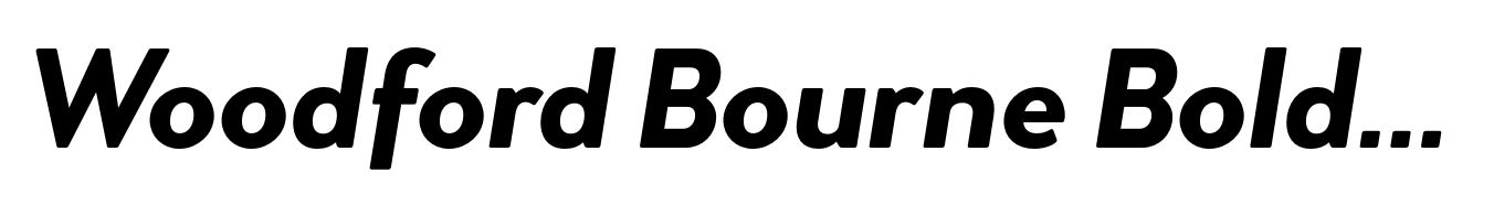 Woodford Bourne Bold Italic