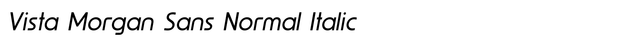 Vista Morgan Sans Normal Italic image