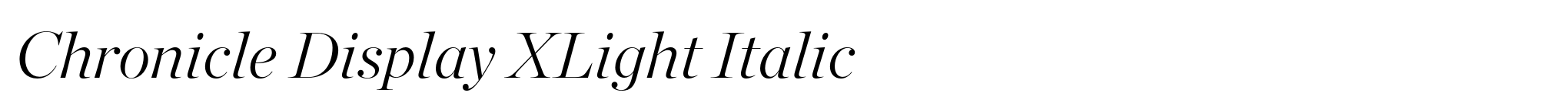 Chronicle Display XLight Italic image