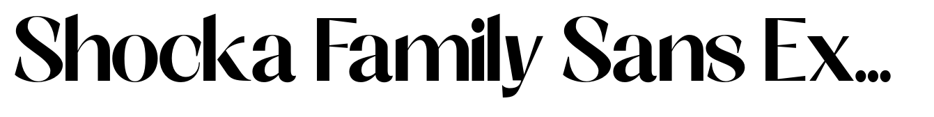 Shocka Family Sans Extra Bold